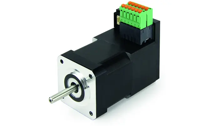 Closed-loop stepper motor with position feedback and integrated control for the textile industry. » See application with intelligent Nanotec stepper motors with controller.