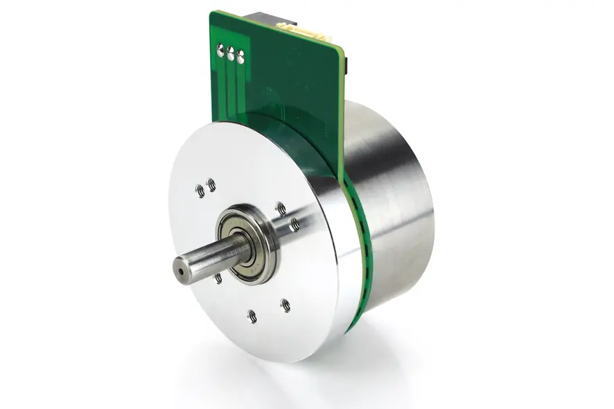 short external rotor motor with integrated encoder