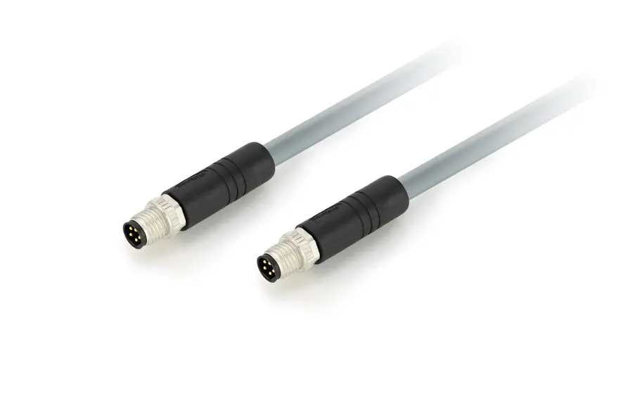 Connection Cable M8 CAN in/out Straight 0.5m | Nanotec