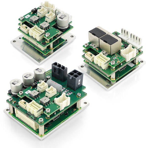 CLC servo drives from Nanotec: motor controllers for steppers and BLDCs with EtherCAT, CANopen, and Modbus RTU support.