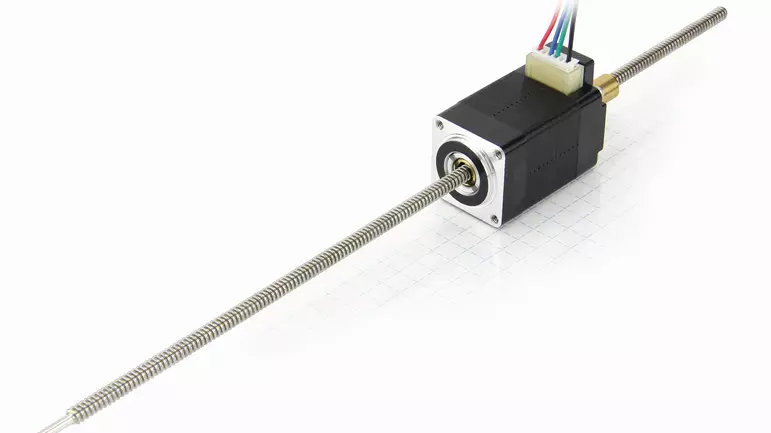 nema 8 non-captive linear stepper actuator