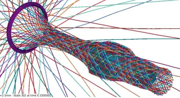 FVK-Bauteile mit neuer Faserverbundtechnik. Verstärkte, hochfeste und konturgenaue Leichtbauteile. Triaxial-Geflecht mit Querschnittsänderung. Mehr erfahren!